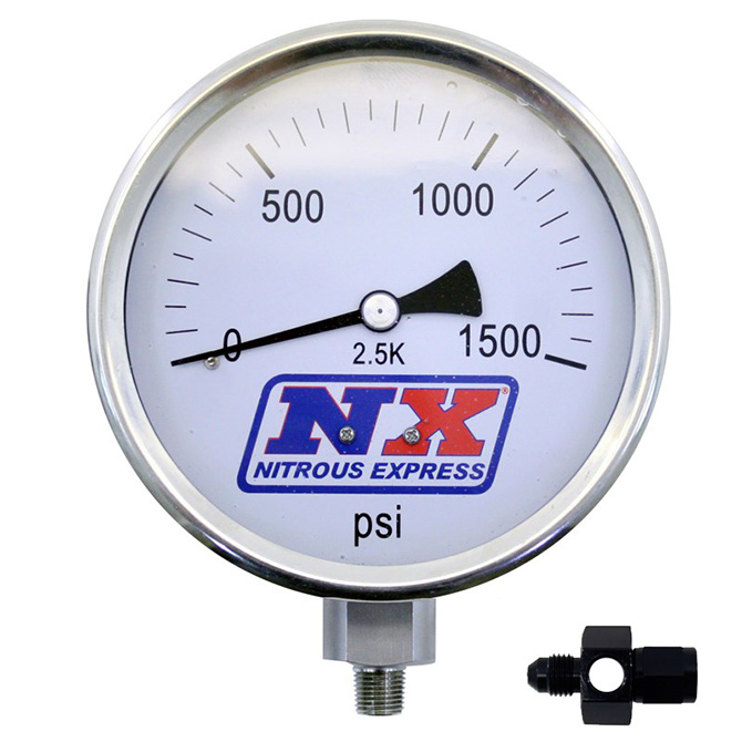 Nitrous Express 15542 Nitrous Oxide Pressure Gauge